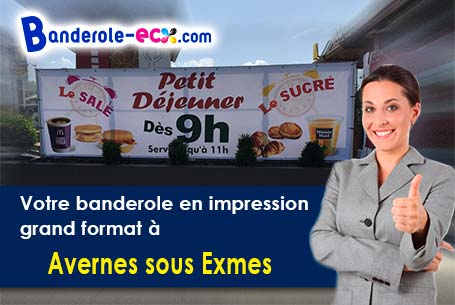 Création offerte de votre banderole personnalisée à Avernes-sous-Exmes (Orne/61310)