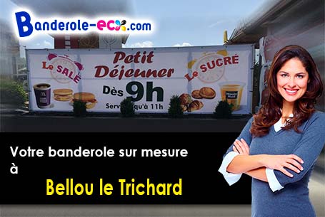 Création offerte de votre banderole publicitaire à Bellou-le-Trichard (Orne/61130)