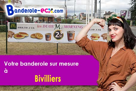 Création offerte de votre banderole publicitaire à Bivilliers (Orne/61190)