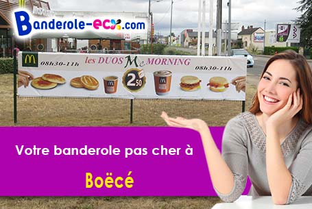 Création offerte de votre banderole publicitaire à Boëcé (Orne/61560)