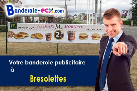 Création offerte de votre banderole pas cher à Bresolettes (Orne/61190)