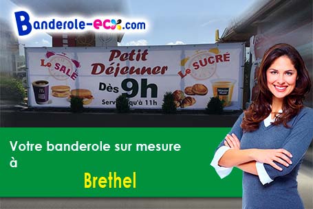 Création offerte de votre banderole publicitaire à Brethel (Orne/61270)