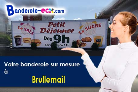Création offerte de votre banderole pas cher à Brullemail (Orne/61390)