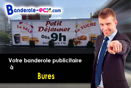 Création offerte de votre banderole pas cher à Bures (Orne/61170)
