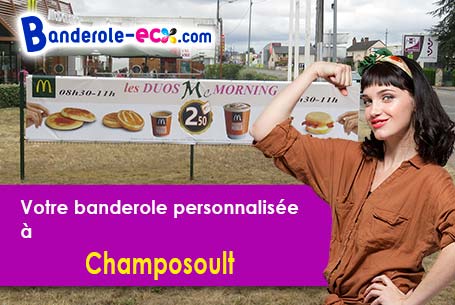 Création offerte de votre banderole personnalisée à Champosoult (Orne/61120)