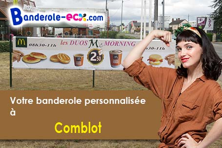 Création offerte de votre banderole publicitaire à Comblot (Orne/61400)