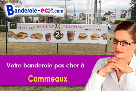Création offerte de votre banderole publicitaire à Commeaux (Orne/61200)