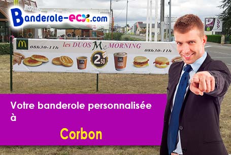 Création offerte de votre banderole publicitaire à Corbon (Orne/61400)