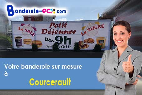 Création offerte de votre banderole publicitaire à Courcerault (Orne/61340)