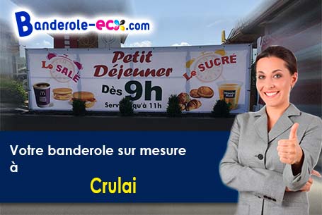 Création offerte de votre banderole personnalisée à Crulai (Orne/61300)