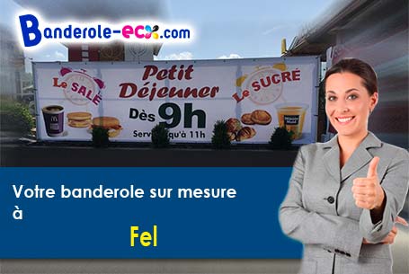 Création offerte de votre banderole publicitaire à Fel (Orne/61160)