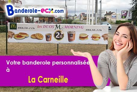 Création offerte de votre banderole pas cher à La Carneille (Orne/61100)