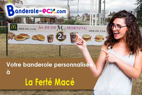 Création offerte de votre banderole publicitaire à La Ferté-Macé (Orne/61600)