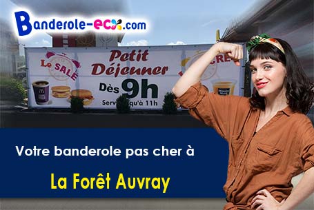 Création offerte de votre banderole pas cher à La Forêt-Auvray (Orne/61210)