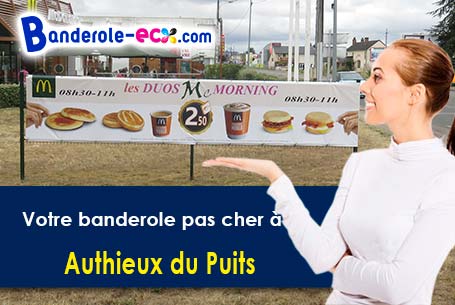 Création offerte de votre banderole pas cher à Authieux-du-Puits (Orne/61240)