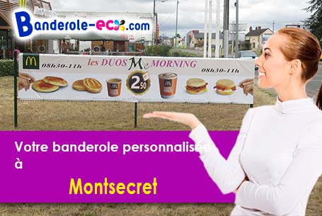 Création offerte de votre banderole publicitaire à Montsecret (Orne/61800)