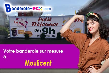 Création offerte de votre banderole pas cher à Moulicent (Orne/61290)