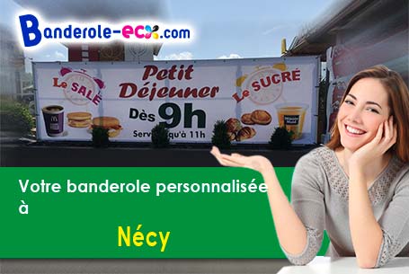Création offerte de votre banderole publicitaire à Nécy (Orne/61160)