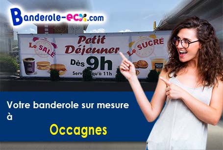 Création offerte de votre banderole publicitaire à Occagnes (Orne/61200)
