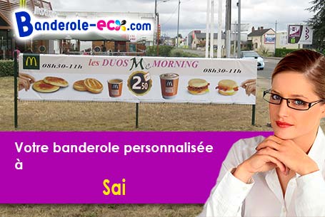 Création offerte de votre banderole pas cher à Sai (Orne/61200)