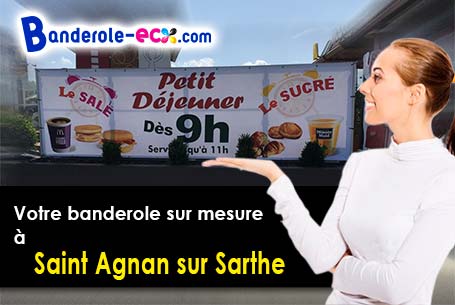 Création offerte de votre banderole publicitaire à Saint-Agnan-sur-Sarthe (Orne/61170)