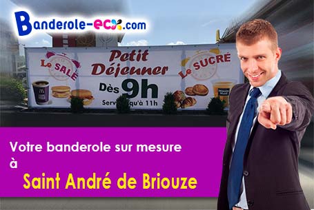 Création offerte de votre banderole personnalisée à Saint-André-de-Briouze (Orne/61220)