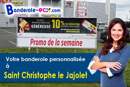 Impression sur mesure de banderole personnalisée à Saint-Christophe-le-Jajolet (Orne/61570)