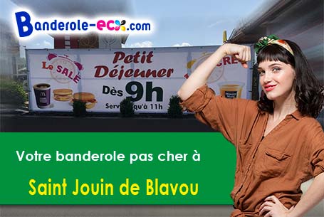 Création offerte de votre banderole publicitaire à Saint-Jouin-de-Blavou (Orne/61360)