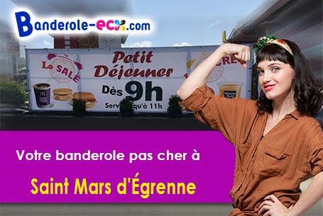 Création offerte de votre banderole personnalisée à Saint-Mars-d'Égrenne (Orne/61350)