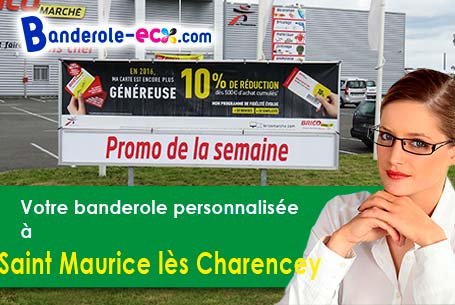 Impression sur mesure de banderole pas cher à Saint-Maurice-lès-Charencey (Orne/61190)