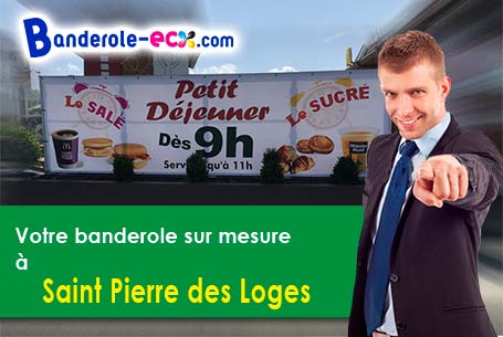 Création offerte de votre banderole publicitaire à Saint-Pierre-des-Loges (Orne/61370)