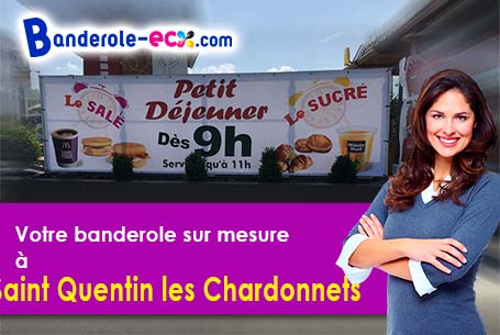Création offerte de votre banderole personnalisée à Saint-Quentin-les-Chardonnets (Orne/61800)