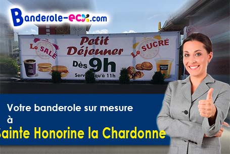 Création offerte de votre banderole personnalisée à Sainte-Honorine-la-Chardonne (Orne/61430)