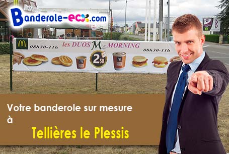 Création offerte de votre banderole personnalisée à Tellières-le-Plessis (Orne/61390)