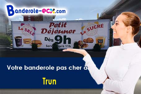 Création offerte de votre banderole personnalisée à Trun (Orne/61160)