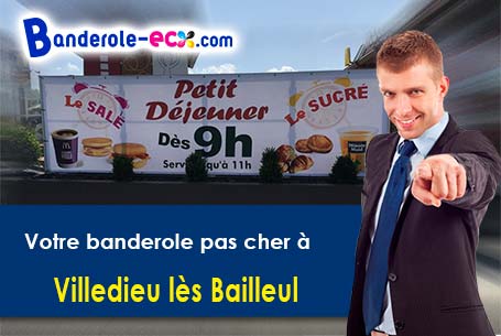 Création offerte de votre banderole personnalisée à Villedieu-lès-Bailleul (Orne/61160)