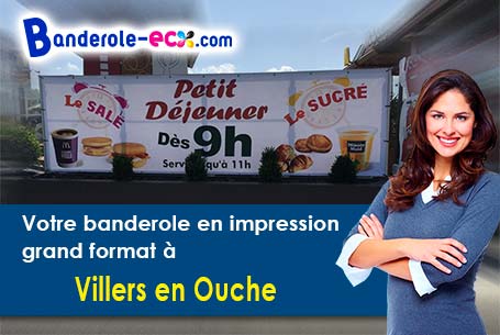 Création offerte de votre banderole personnalisée à Villers-en-Ouche (Orne/61550)