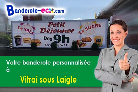 Création offerte de votre banderole publicitaire à Vitrai-sous-Laigle (Orne/61300)