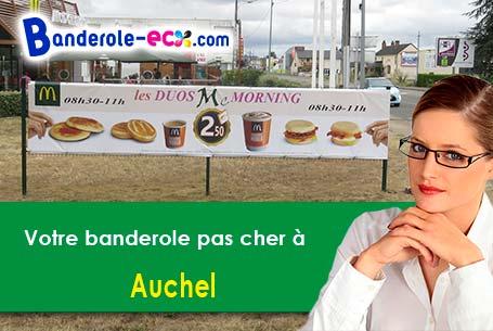 Création offerte de votre banderole pas cher à Auchel (Pas-de-Calais/62260)