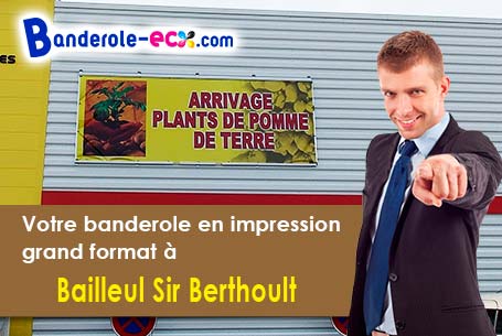 Création gratuite de votre banderole publicitaire à Bailleul-Sir-Berthoult (Pas-de-Calais/62580)