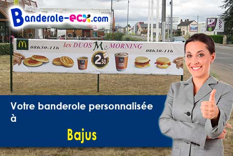 Création offerte de votre banderole publicitaire à Bajus (Pas-de-Calais/62150)
