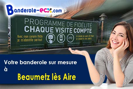 Création offerte de votre banderole publicitaire à Beaumetz-lès-Aire (Pas-de-Calais/62960)