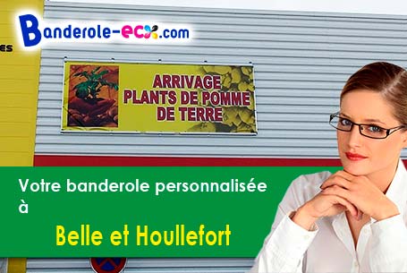 Création gratuite de votre banderole publicitaire à Belle-et-Houllefort (Pas-de-Calais/62142)