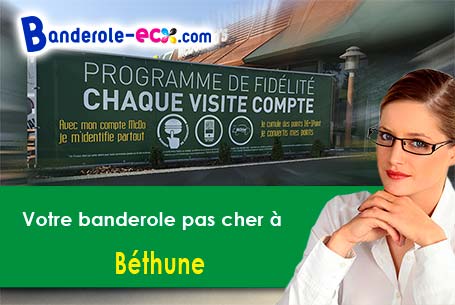 Création offerte de votre banderole publicitaire à Béthune (Pas-de-Calais/62400)