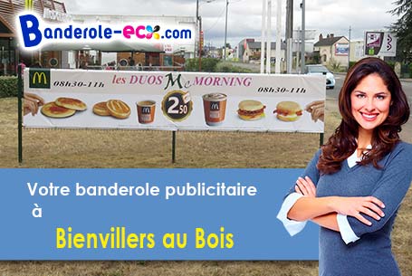 Création offerte de votre banderole personnalisée à Bienvillers-au-Bois (Pas-de-Calais/62111)