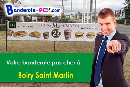 Création offerte de votre banderole publicitaire à Boiry-Saint-Martin (Pas-de-Calais/62175)