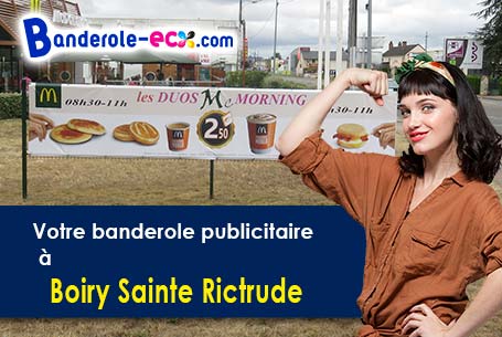 Création offerte de votre banderole publicitaire à Boiry-Sainte-Rictrude (Pas-de-Calais/62175)