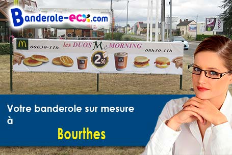 Création offerte de votre banderole personnalisée à Bourthes (Pas-de-Calais/62650)