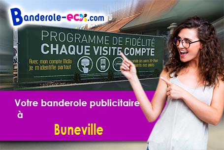 Création offerte de votre banderole publicitaire à Buneville (Pas-de-Calais/62130)