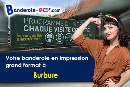 Création offerte de votre banderole pas cher à Burbure (Pas-de-Calais/62151)